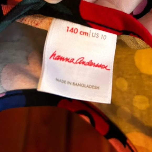 HANNA ANDERSSON CELEBRATION SUPER SOFT SKATER TWIRL DRESS BLACK 140 10 - Picture 5 of 7